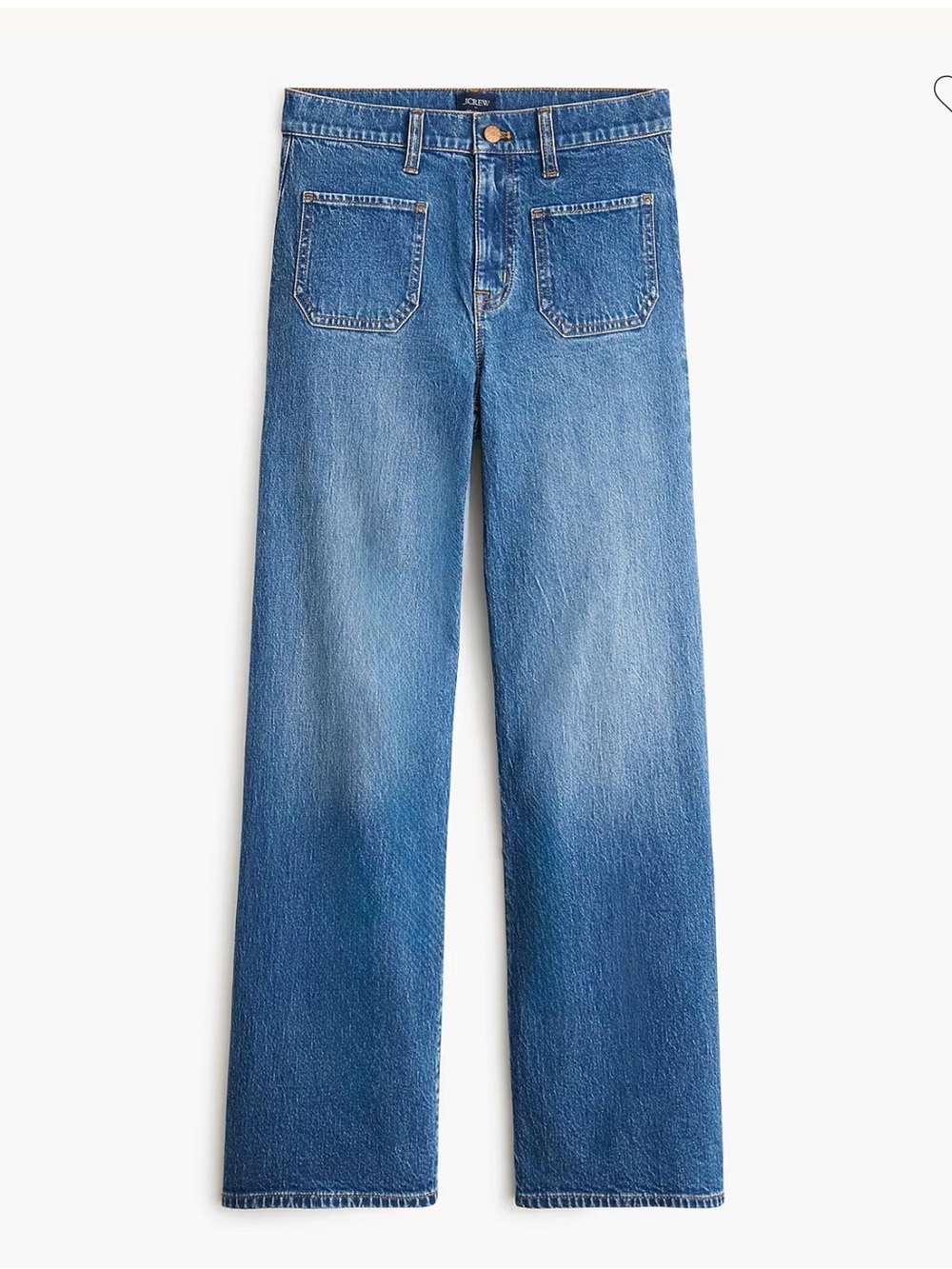 J. Crew Wide-leg cropped patch-pocket jean in all-day stretch